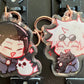 Geto and Gojo Cat Acrylic Charms