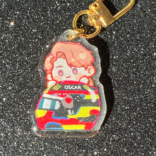 F1 Oscar Piastri Helmet Acrylic Charm