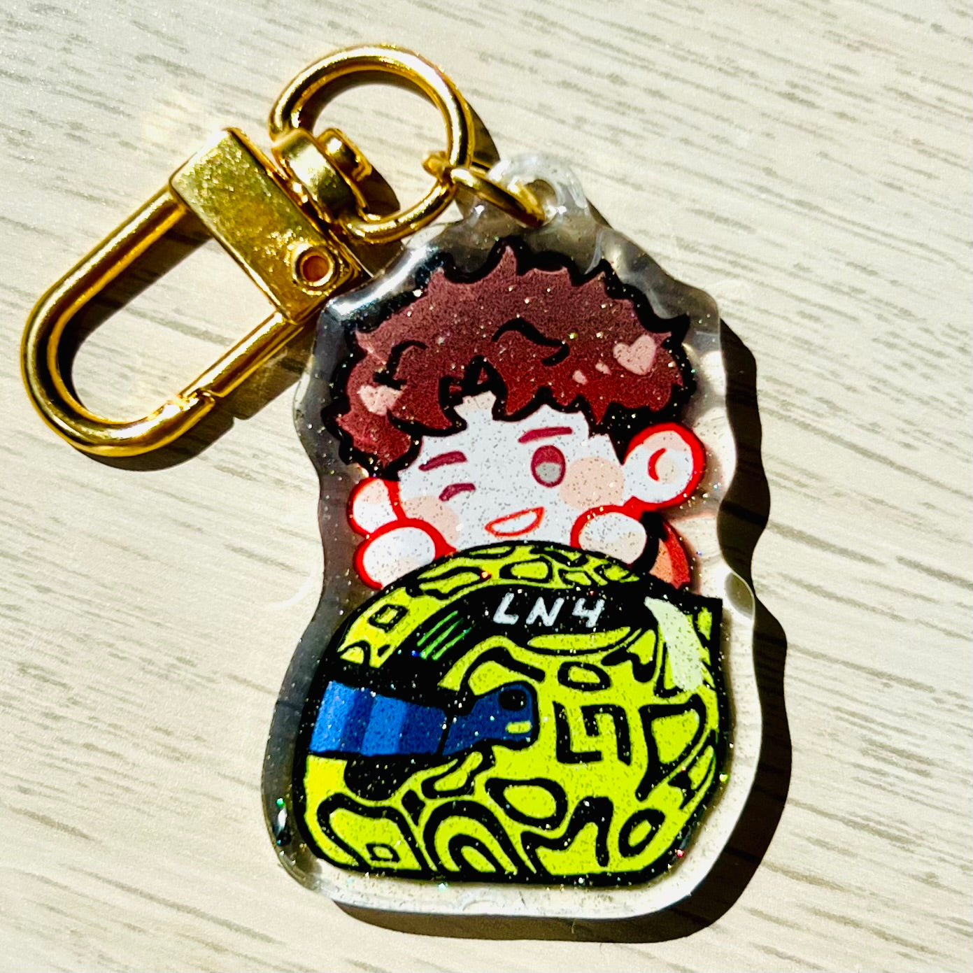 F1 Lando Norris Helmet Acrylic Charm