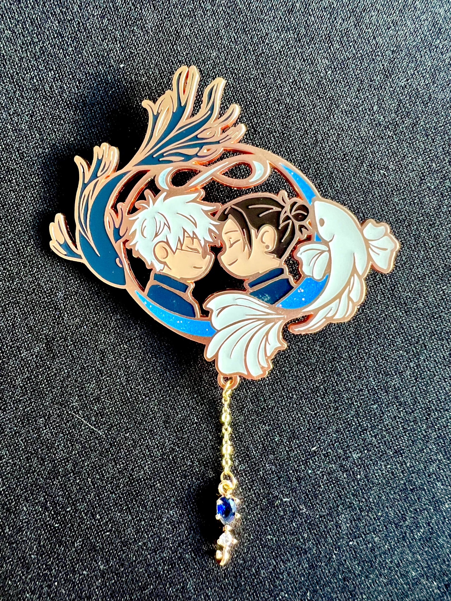 Satosugu Betta Fish Enamel Pin