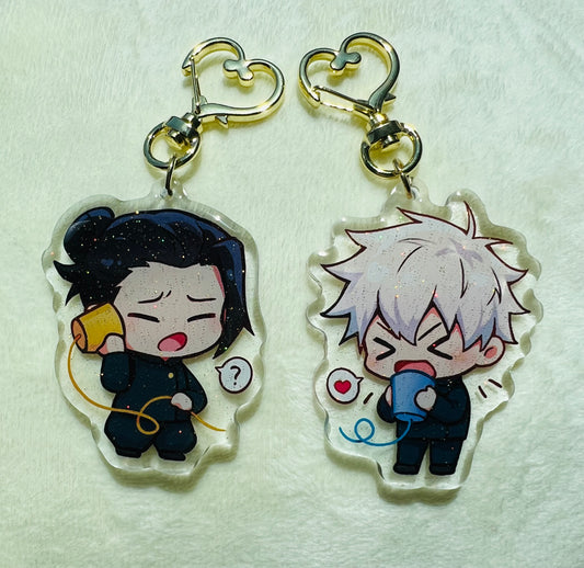 Geto and Gojo Phone Acrylic Charms