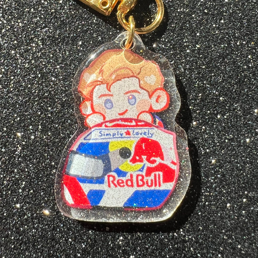 F1 Max Verstappen Helmet Acrylic Charm