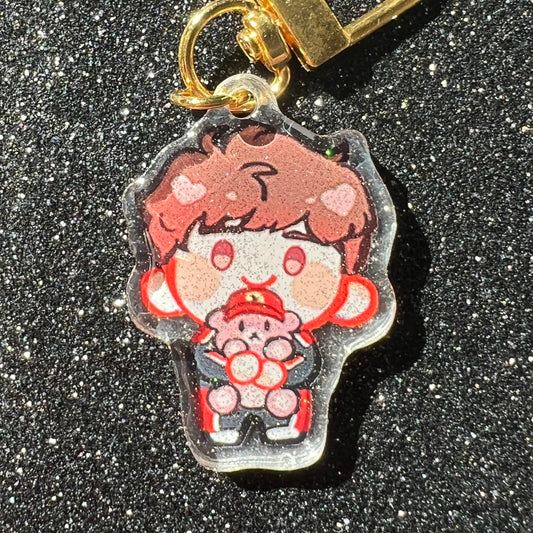 F1 Ollie Bearman Bear Acrylic Charm