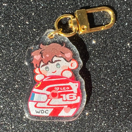 F1 Charles Leclerc Helmet Acrylic Charm