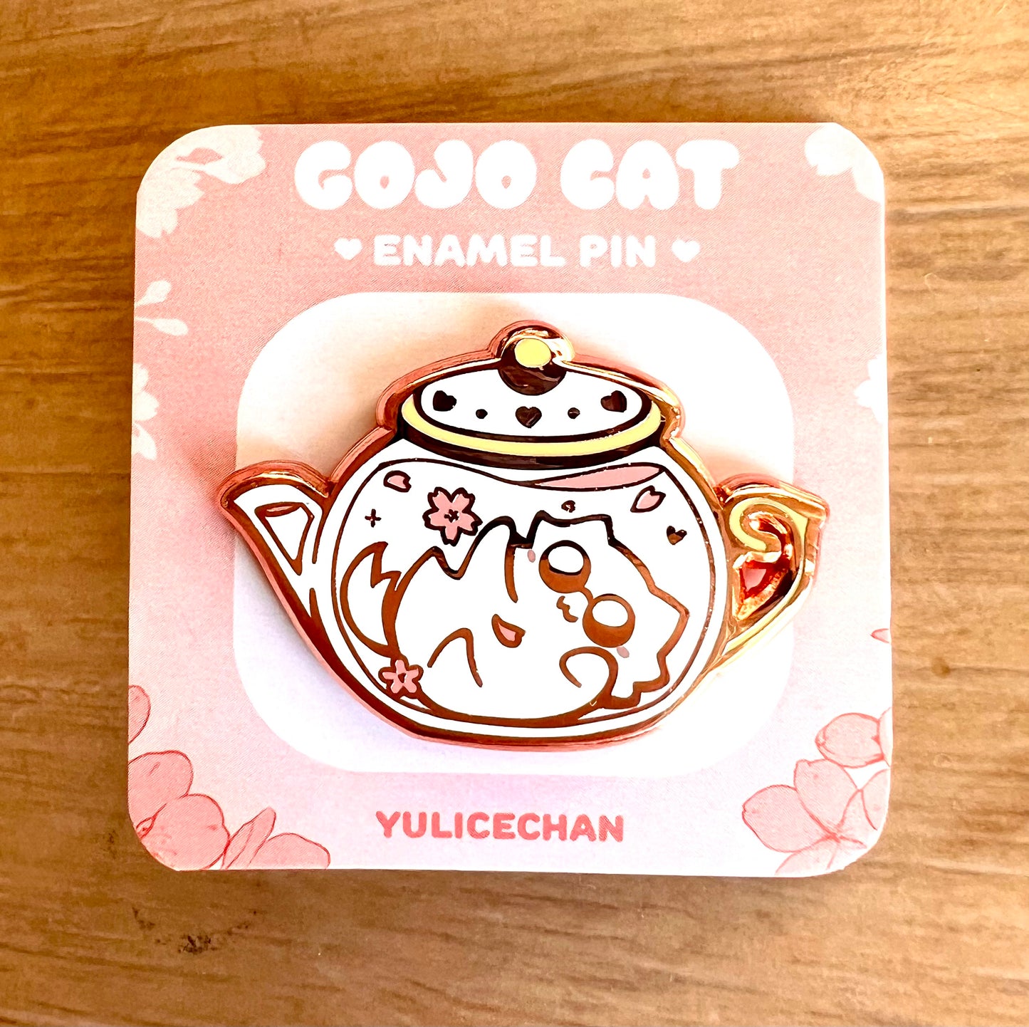 Gojo Cat Teapot Pin
