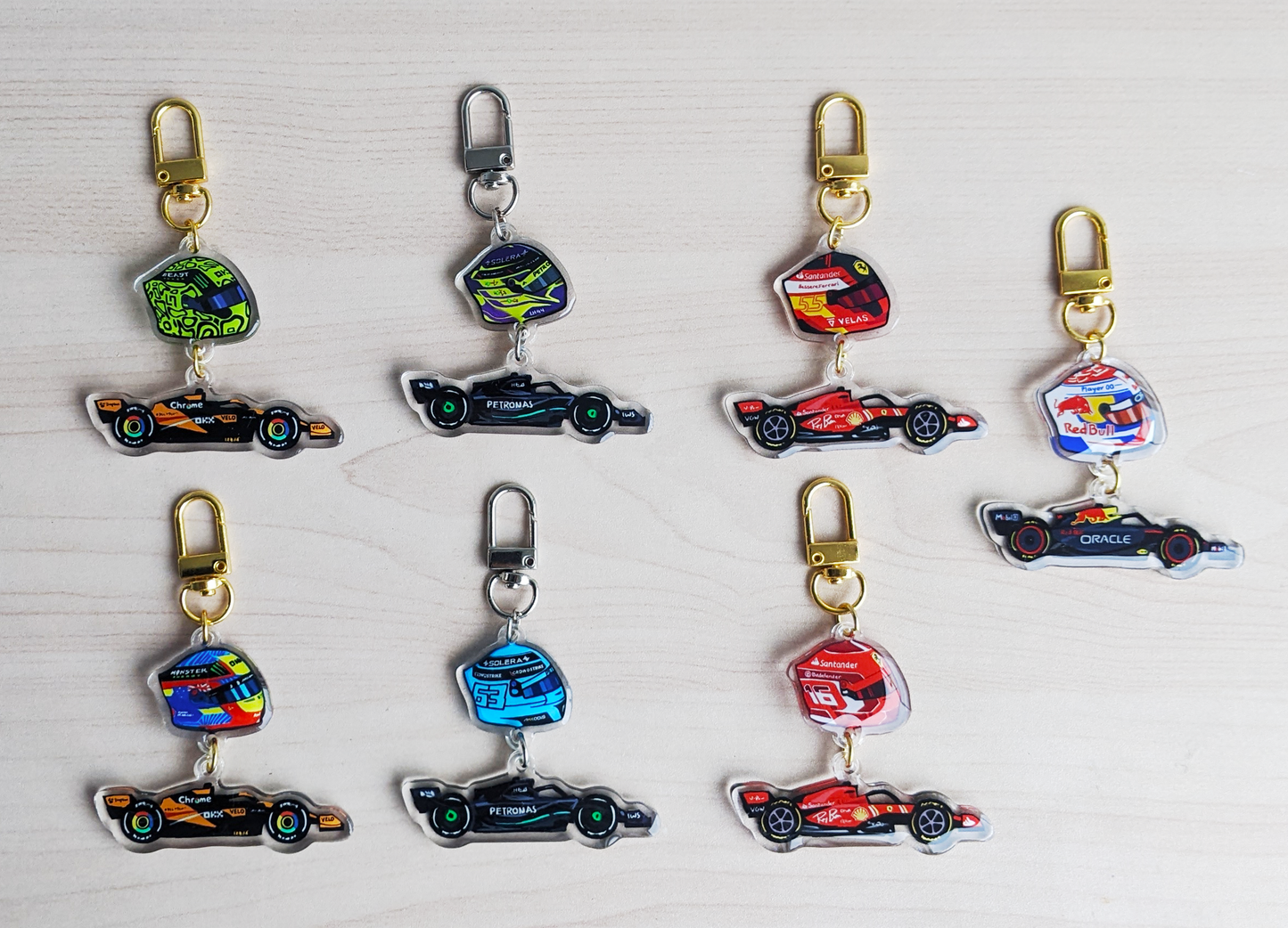 F1 Charles Leclerc Acrylic Charm