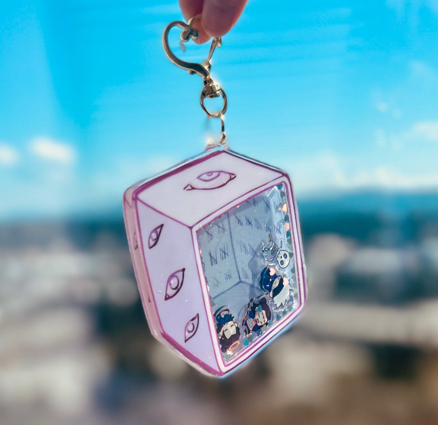 Prison Cube Shaker Charm