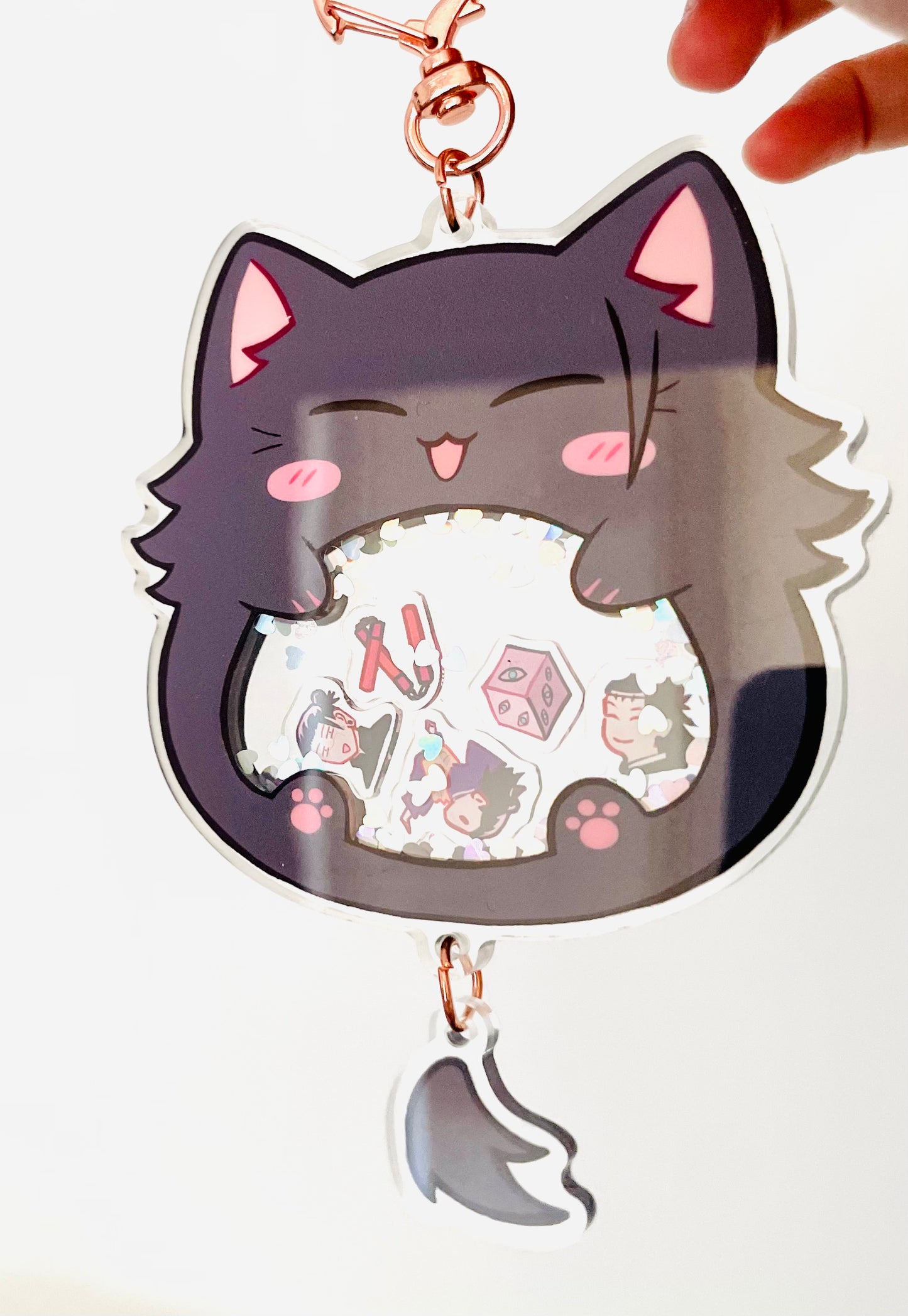 Geto Cat Shaker Charm