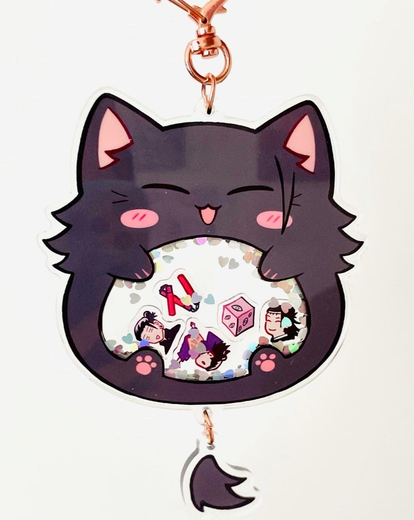 Geto Cat Shaker Charm