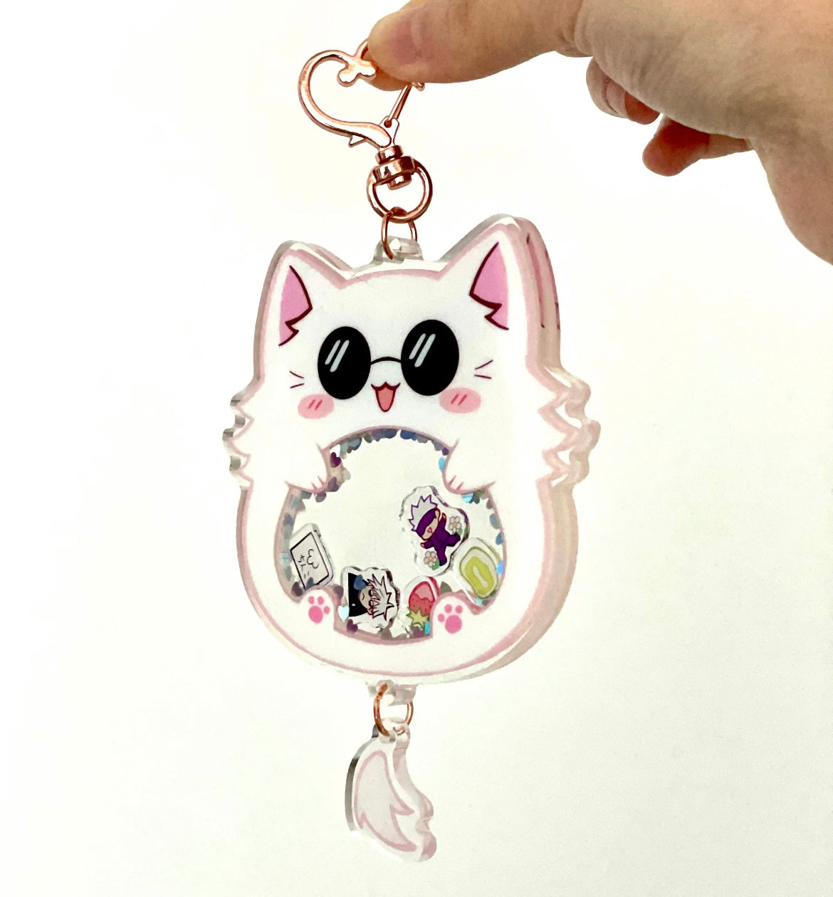 Gojo Cat Shaker Charm