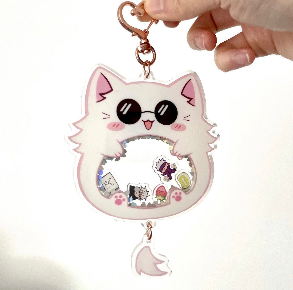 Gojo Cat Shaker Charm