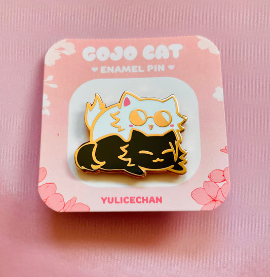Gojo Cat Geto Cat Enamel Pin