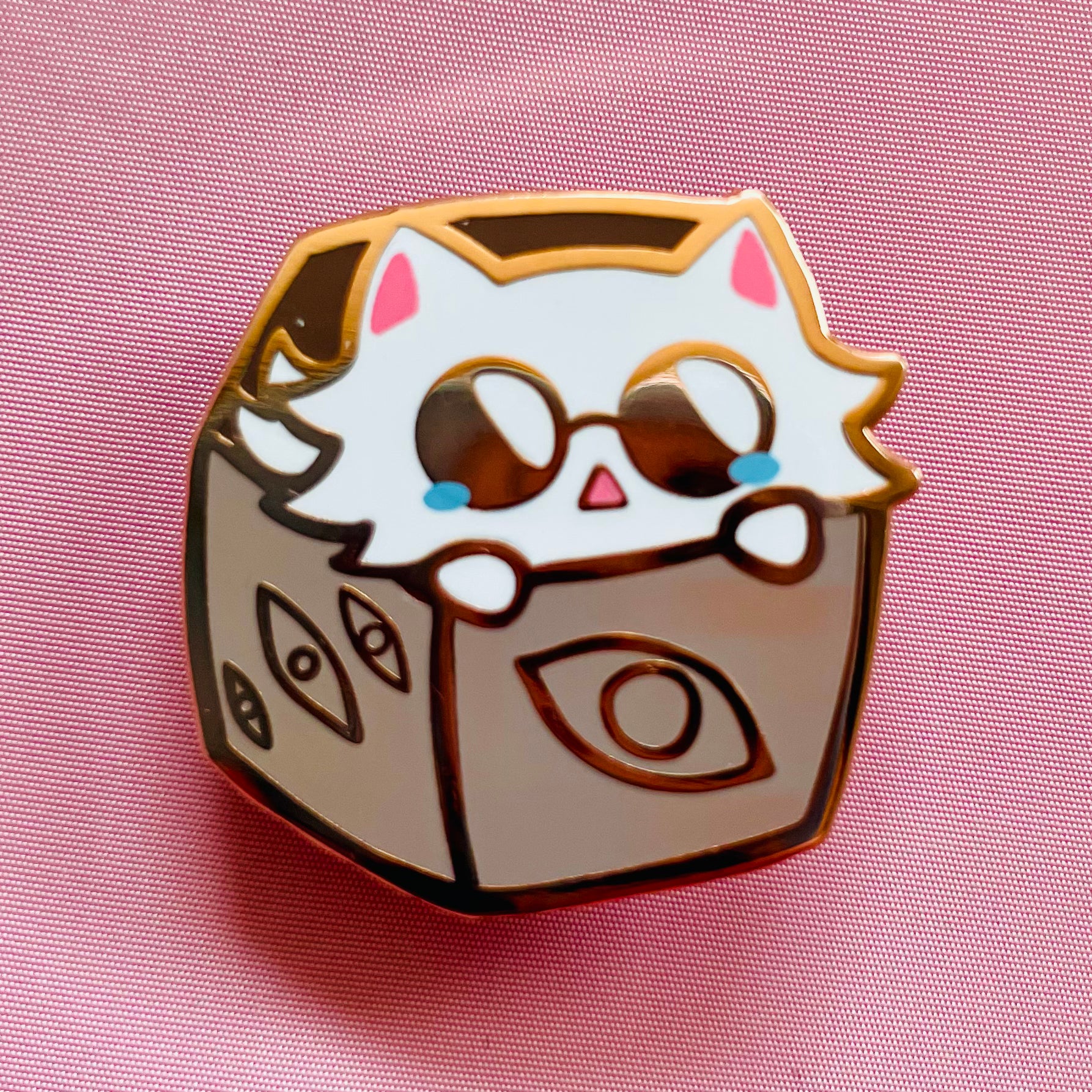 Gojo Cat Prison Cube Enamel Pin – yulicechan