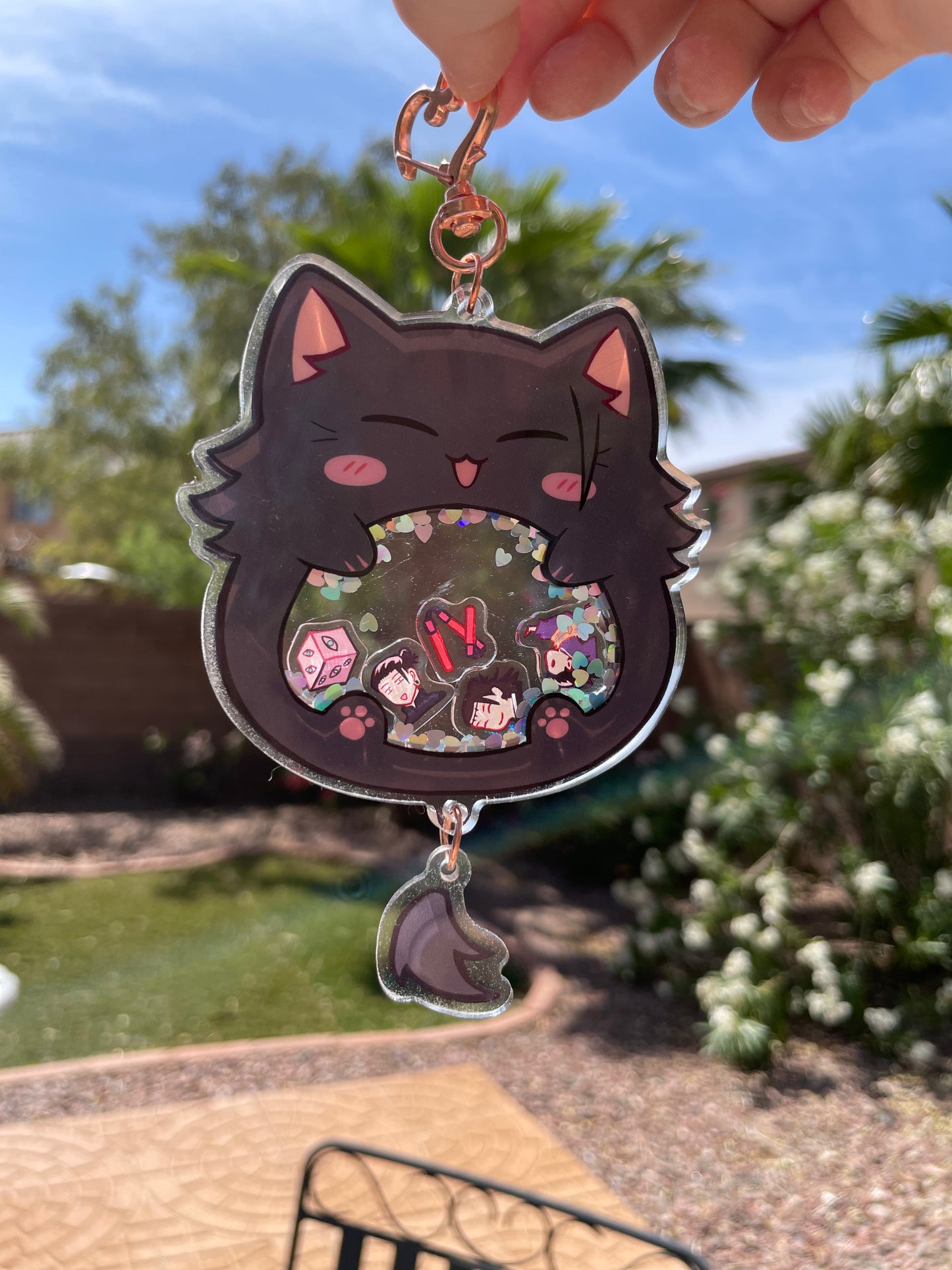 Geto Cat Shaker Charm