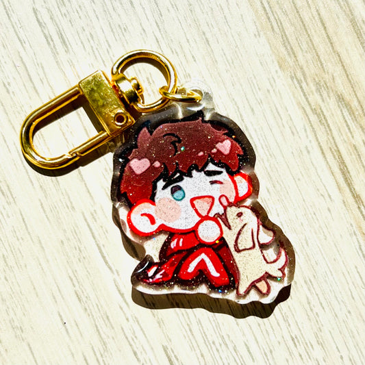 F1 Charles Leclerc Dog Acrylic Charm