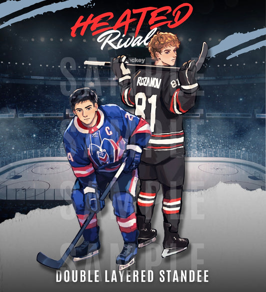 Heated Rivalry Hollanov Double Layered Standee