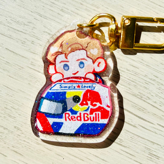 F1 Max Verstappen Helmet Acrylic Charm