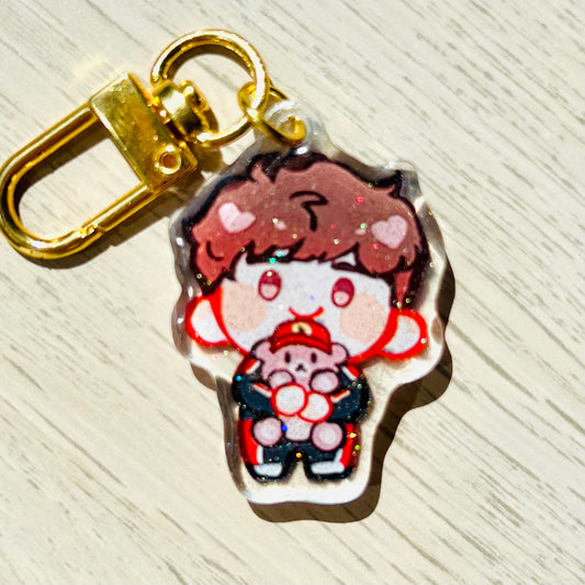 F1 Ollie Bearman Bear Acrylic Charm