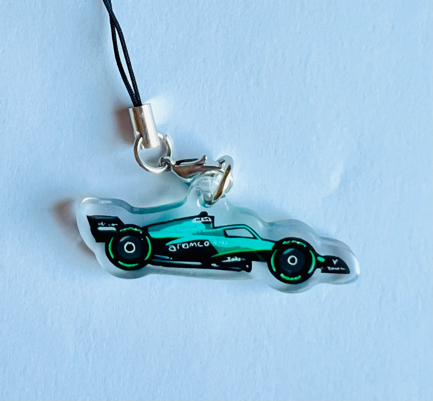 A F1 Car Phone Charm