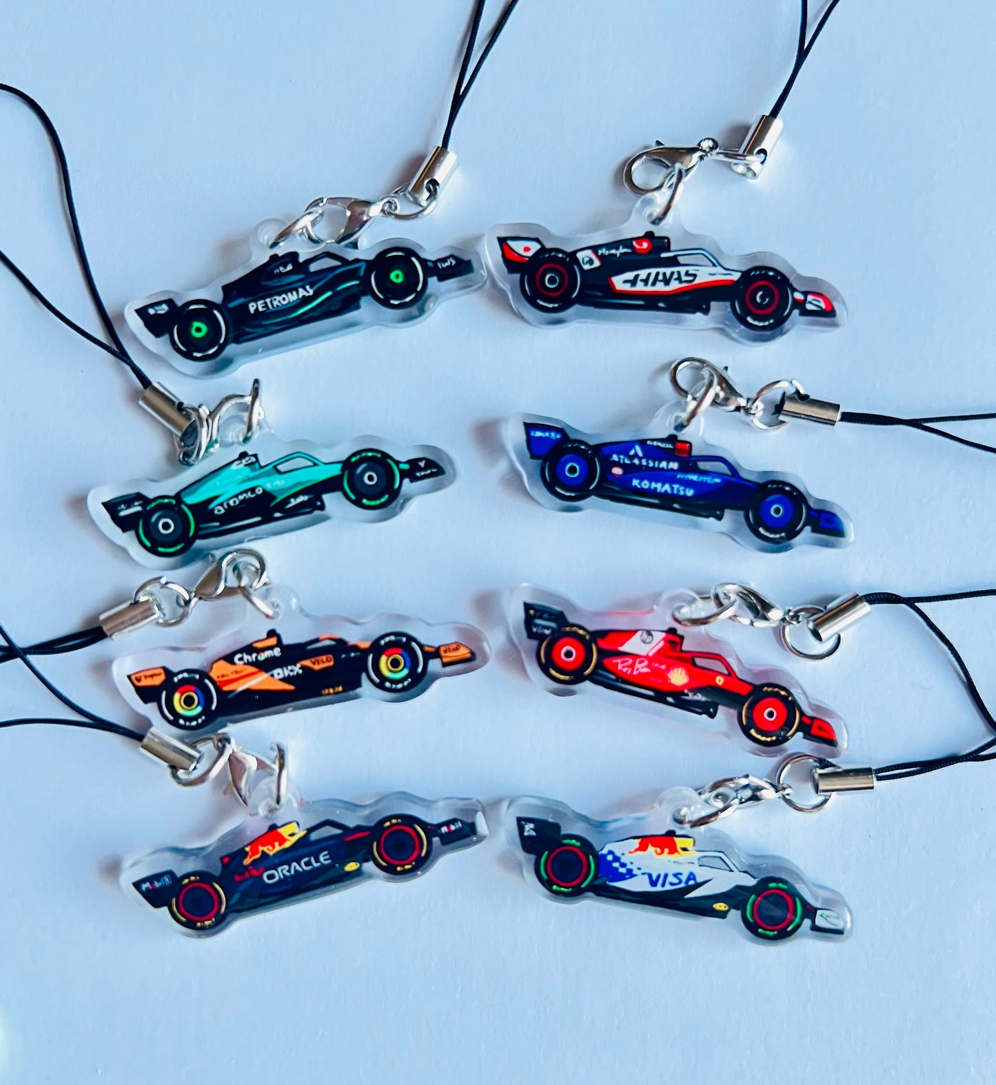 A F1 Car Phone Charm