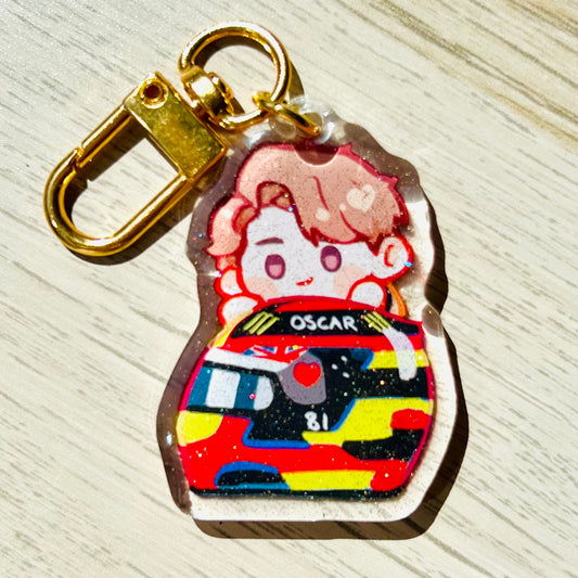 F1 Oscar Piastri Helmet Acrylic Charm