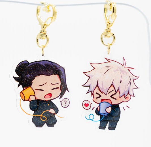 Geto and Gojo Phone Acrylic Charms