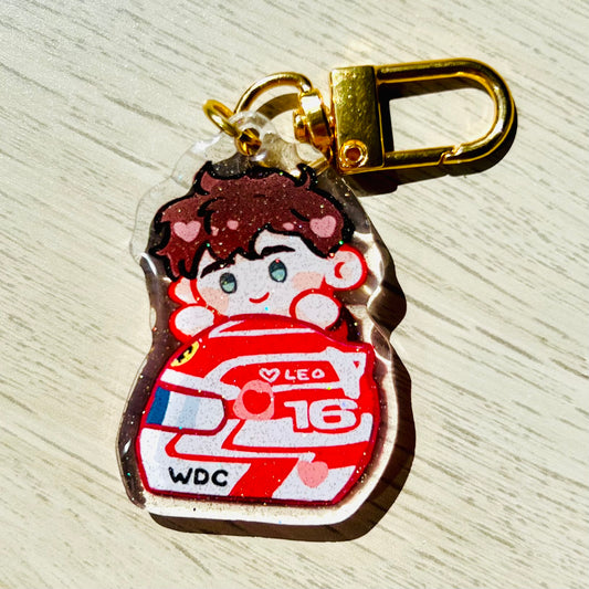 F1 Charles Leclerc Helmet Acrylic Charm