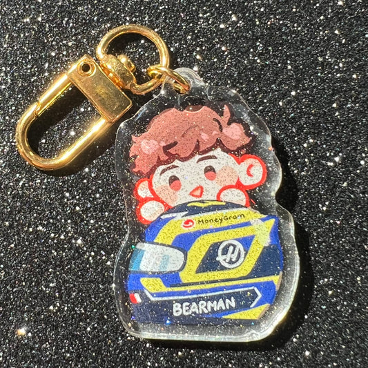 F1 Ollie Bearman Helmet Acrylic Charm