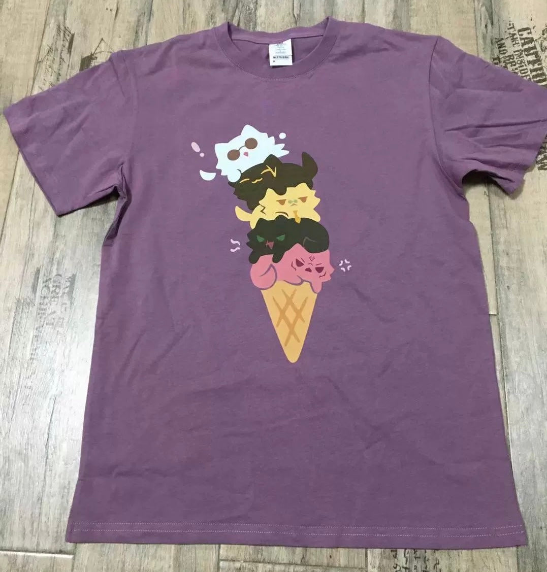 JJK Ice Cream Cat Shirt
