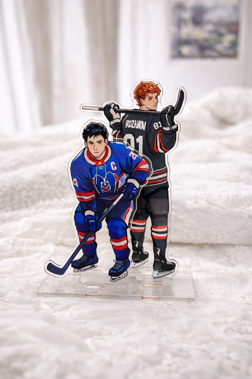 Heated Rivalry Hollanov Double Layered Standee