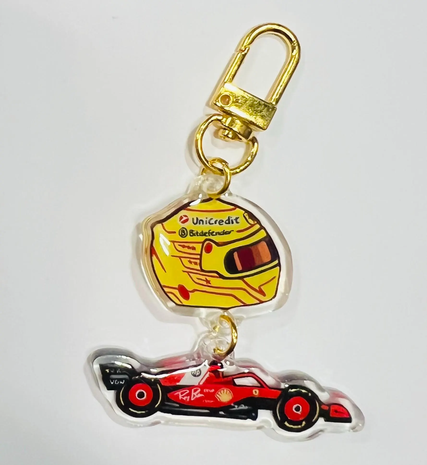 F1 Lewis Hamilton Acrylic Charm
