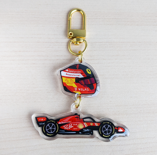 F1 Carlos Sainz Acrylic Charm