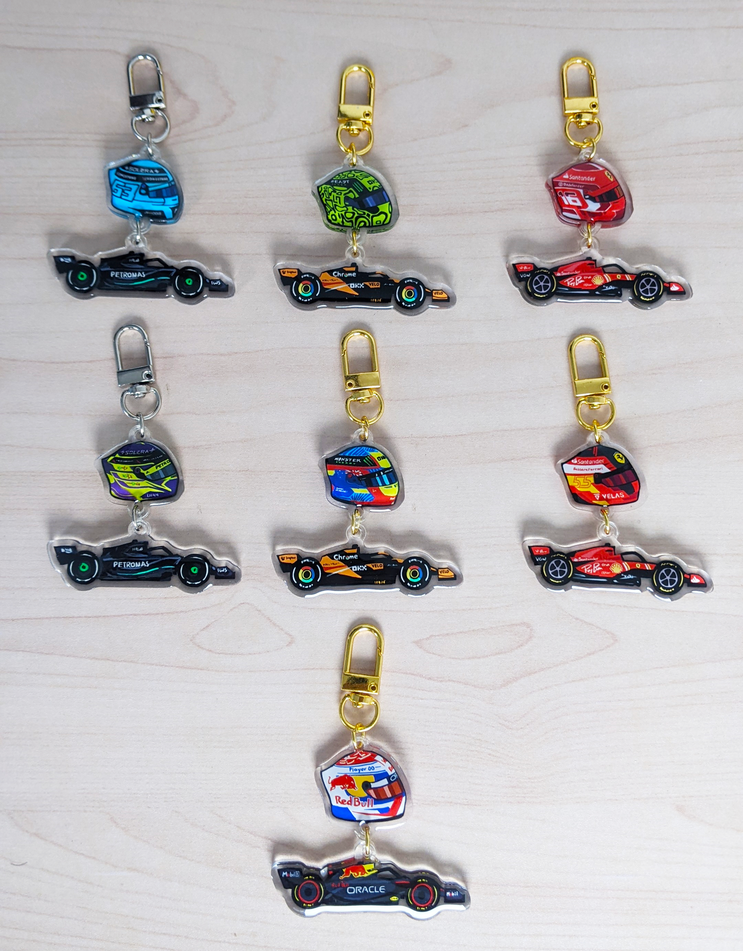 F1 Max Verstappen Acrylic Charm