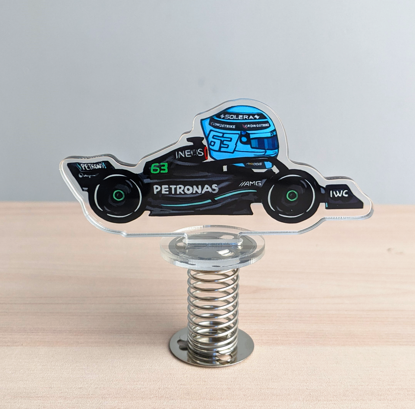 F1 George Russell Shaking Standee