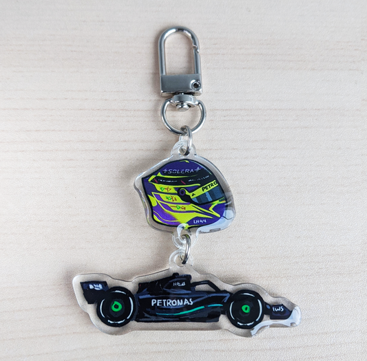 F1 Lewis Hamilton Acrylic Charm