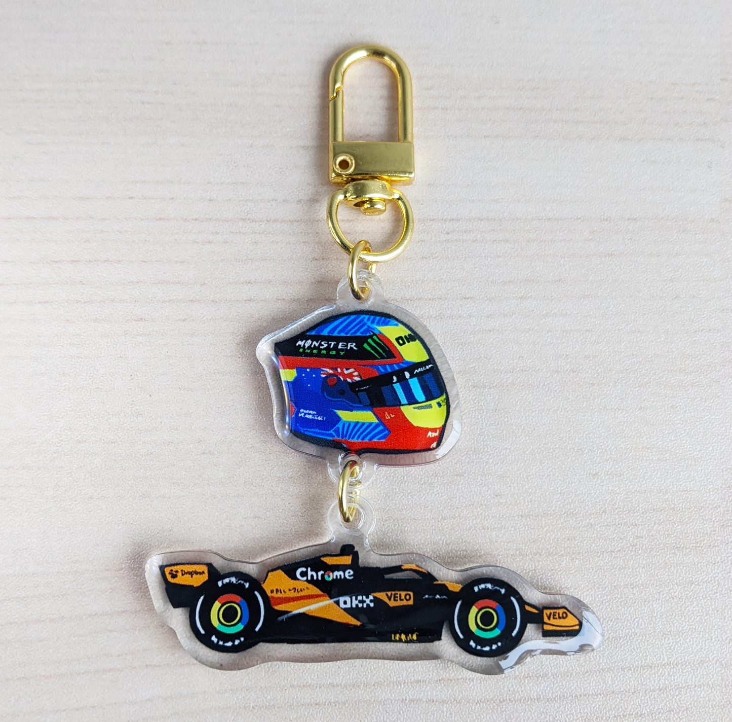 F1 Oscar Piastri Acrylic Charm