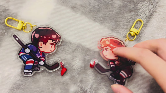 Heated Rivalry Hollanov Charm Set