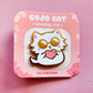 Gojo Cat Heart Enamel Pin