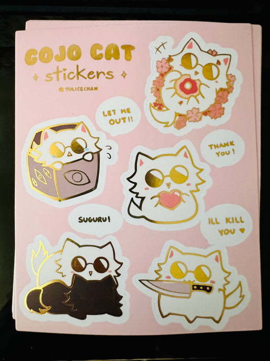 Gojocat Gold Foil Sticker Sheet